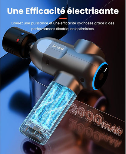 Pistolet De Massage Avec Thérapie Par Le Chaud Et Le Froid, Bob and Brad C2 Pro Masseur De Tissus Profonds Avec Chaleur,Pour Le Gymnase, La Maison, La Récupération, Le Soulagement De La Douleur