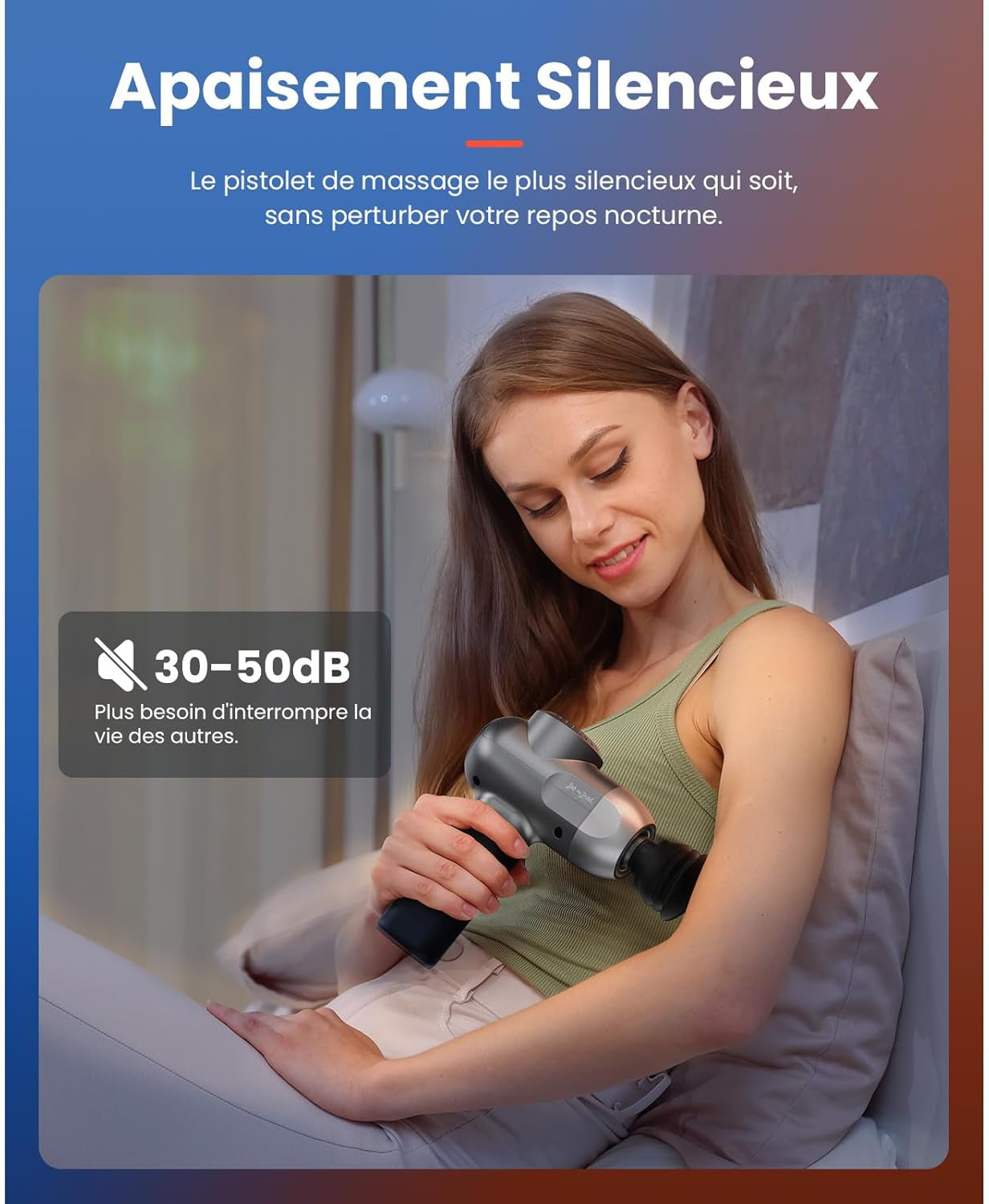 Pistolet De Massage Avec Thérapie Par Le Chaud Et Le Froid, Bob and Brad C2 Pro Masseur De Tissus Profonds Avec Chaleur,Pour Le Gymnase, La Maison, La Récupération, Le Soulagement De La Douleur